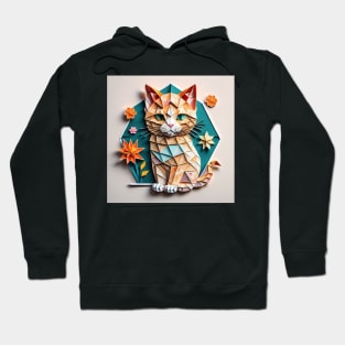 Origami little cat Hoodie